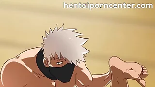 Straight ninja men dared relative to attempt anal sex with each other&excl; - Kakashi X Asuma